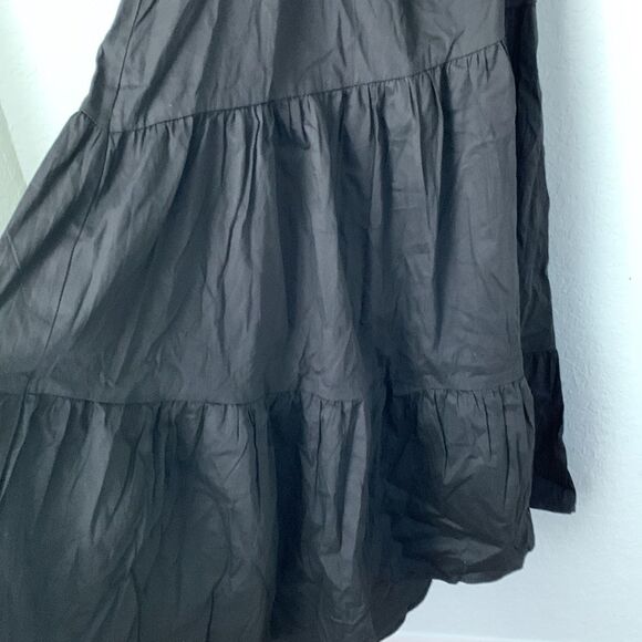 NWT Hello Molly Black Cold Shoulder Flare Cotton Blend Maxi Dress Size XL - Picture 5 of 8